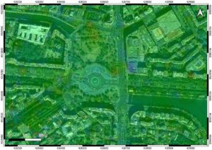 Studii InSAR București — puncte de măsurare în vest
